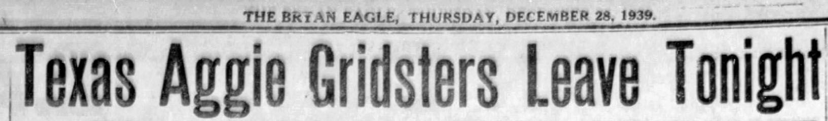 The Eagle Archives: December 28, 1939